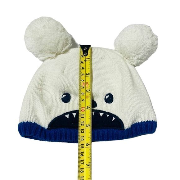 Gymboree Toddler Warm Bear Hat w/ Pom Poms Size 12-24 Months - Picture 6 of 8